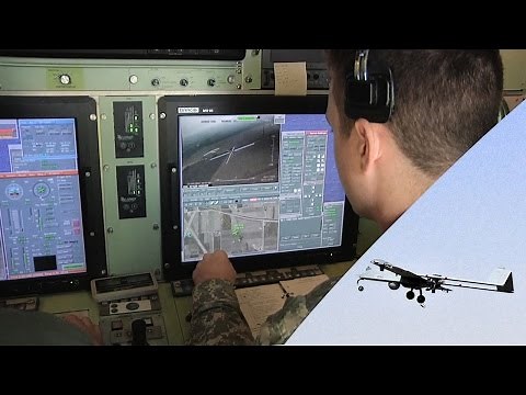 RQ-7B Shadow UAV In Action – Takeoff & Landing, Ground Control Station.