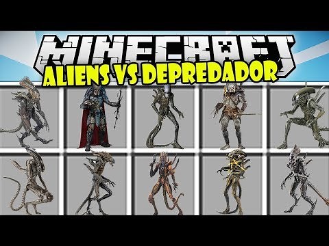 LUCHA CONTRA LOS ALIENS Y DEPREDADORES - MODS PARA MINECRAFT