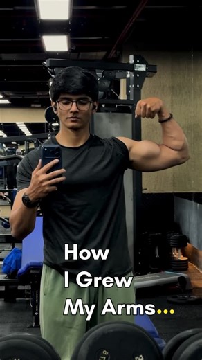 Devrajj on Instagram: "My arm day routine | ft. @nutrabay product: @nutrabay pure creatine code: DEVRAJ7 to save big :D #gym #fitness #arms #workout"