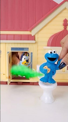 Experience with Sesame Street Toys | Cookie Monster Toys Caught Red Handed in the Bathroom #toys