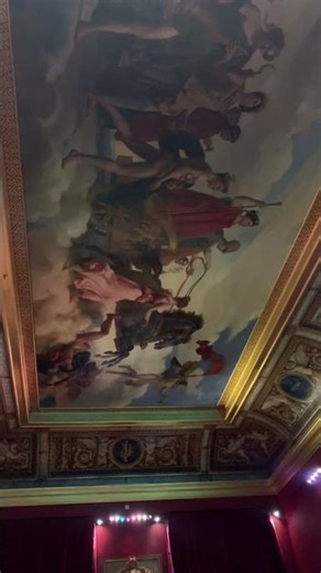 Looking Up at a Louvre Ceiling Painting | Paris Museum POV