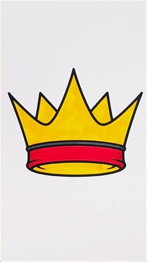 Princess Crown Gets a Sparkling Makeover You Won't Expect 👑💎 #shorts #coloringvideo #artshorts