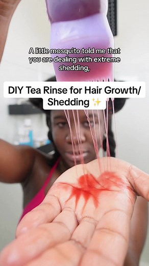 My full washday routine is on my YouTube channel ❤️ Ingredients - Green Tea - Hibiscus - Water #naturalhair #naturalhairgrowth #hairgrowthtips #hairgrowth #4chair