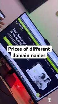 Prices of different domain names