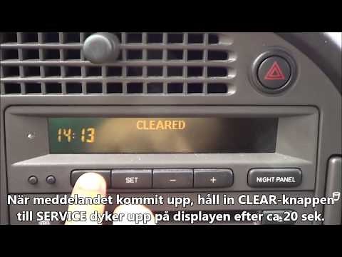 Släcka serviceindikator SAAB 9-5