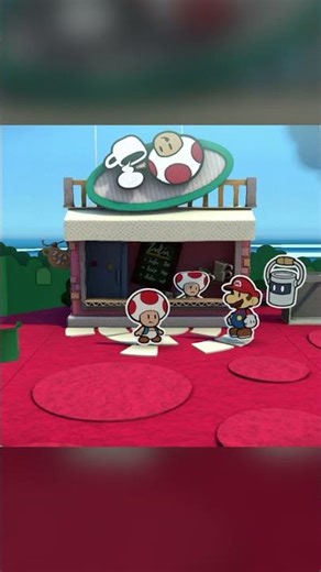 THE CAFE TOADS SWITCH PLACES! | Paper Mario: Color Splash | #shorts