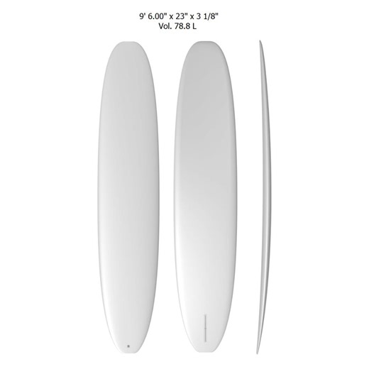 Log Longboard Surfboard - 3D Design File Download
