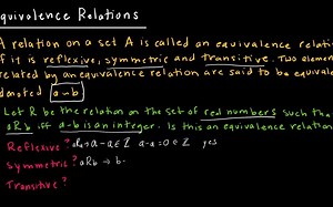 Discrete Math - 9.5.1 Equivalence Relations