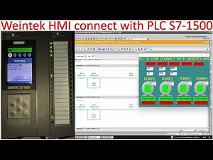 Weintek HMI connect with PLC S7-1500