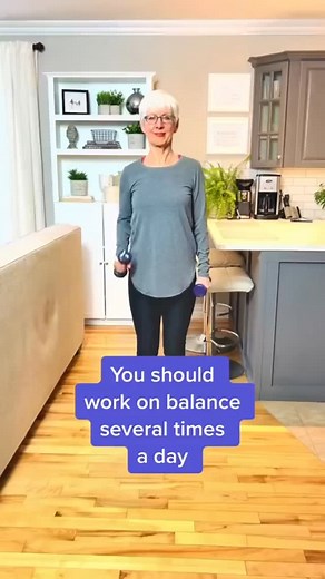 10K views · 3.6K reactions | It’s very important to take a few moments a day to work on Balance. We take balance for granted sometimes. It is a skill set that we need to keep in check.#balance#homeworkout #fitnessover50 #easyfitness #miami | Karen Brown | Facebook