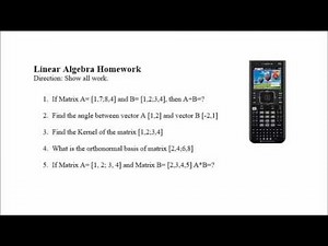 TI-Nspire CX: Step by Step Matrix - Free Download.