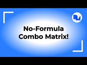 Make Instant Combination Matrices in Excel with Power Query — No Formulas Needed!
