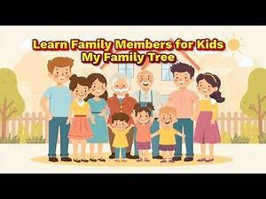 Learn Family Members for Kids 👨‍👩‍👧‍👦 | My Family Tree