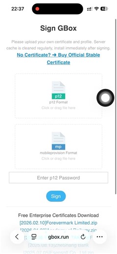 Install iOS GBox with your own certificates and enterprise certificates #ios #iphone #gbox