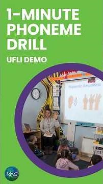 UFLI Phoneme Drill Demonstration: 1-Minute Blending & Segmenting #scienceofreading