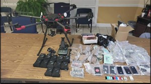 Macon man arrested after drone carrying contraband lands on patrol car