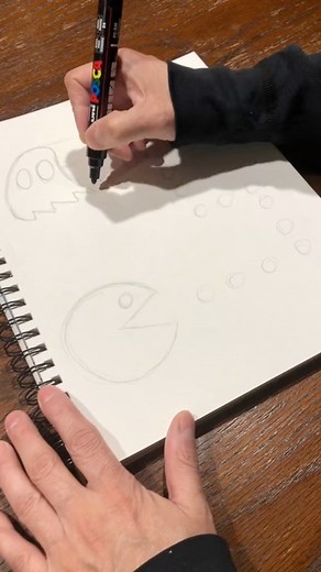 5.1K views · 115 reactions | How to draw Pacman #art #artist #drawing #fbreels #reelsvideos #reelsinstagram #asmrsounds #satisfying #satisfyingvideos | Dude Drawz | Facebook