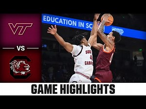 Virginia Tech vs. South Carolina Game Highlights | 2025-26 ACC Men's Basketball