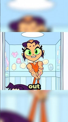 Starfire returns from JAIL! #reels #teentitansgo #dc #shorts #funny