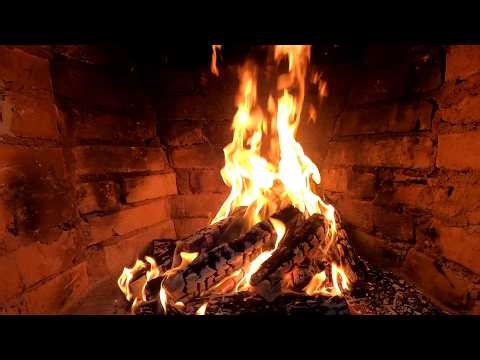 4K Cozy Fireplace with Crackling Fire Sounds 🔥 Relaxing Fireplace Ambience for Sleep & Relaxation