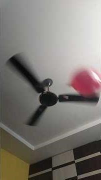 Ceiling Fan Spinning With Balloon (short video)