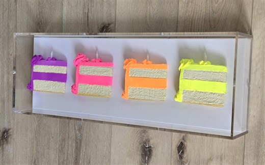 Cake Slice Wall Art Shadow Box Art – 3D Kitchen Decor, Dinning Rooms, Birthday Gift, - Etsy