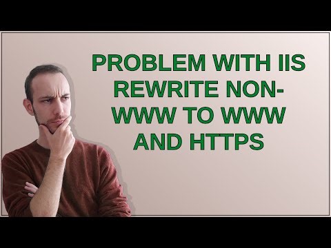 Joomla: Problem with IIS rewrite non-www to www and https