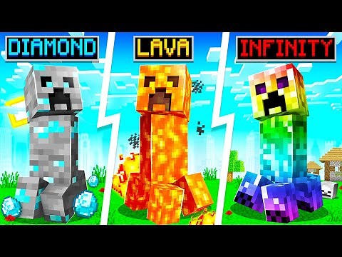 Minecraft but there's CUSTOM Creepers...