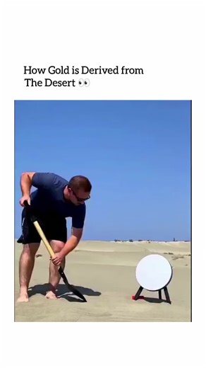 YOUR VIBES ✌🏻 on Instagram: "No—gold itself isn’t magnetic. But extracting microscopic gold from desert sand can be done using a clever trick with magnets and chemistry. Here’s how it works: In some deserts, gold dust mixes with heavy black sands rich in iron minerals like magnetite. Miners first use strong magnets to pull out these iron-rich particles from the sand. While the gold isn’t attracted to the magnet, it often clings to or hides inside these heavier magnetic minerals. After the magne