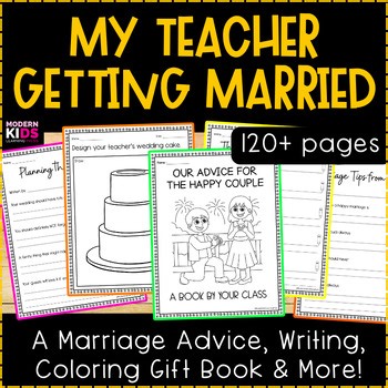 Teacher Getting Married - Student Wedding Advice & Gift Book