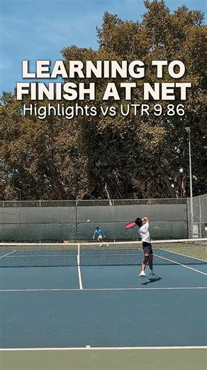 Learning to finish a point at net... #tennis #usta #utr