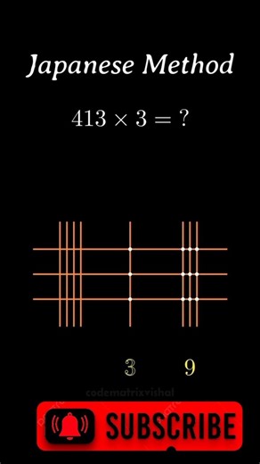 🤷 Japanese Multiplication 🤔 Method Solution #japanese #maths#shortsfeed #shorts#viral