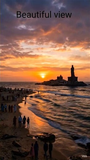 🌄🌄🌄beautiful sunset at sea beach!!ralaxing ocean view #shorts