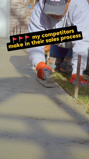 30K views · 193 reactions |  flags my competitors make in their sales process. #contractor #business #construction #concrete #reels | Concrete CEO | Facebook