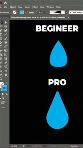 Adobe Illustrator-How To make Water Drop Vector #adobeillustrator #graphicdesigning #design #viral