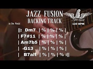 Backing Track Jazz Fusion in Dm Modal