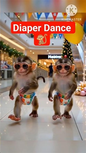 Diaper Dance 🐒 #viral #viralsong #viraldance #viralkidsvideo #trending #trendingsong #trendingdance