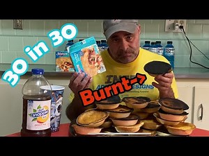 30 In 30|Swanson Pot Pie Challenge|Eating Burnt Food|No Fast Forwarding!