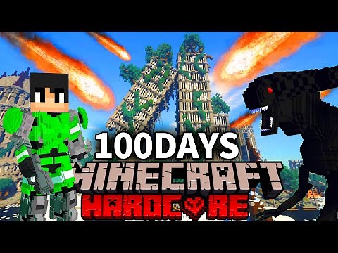 【マイクラ】人類が滅亡した世界で100日間ハードコアサバイバルをしたら危険すぎた【100Days 】【まいくら】