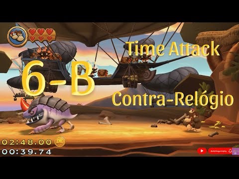 Donkey Kong Country Returns HD 6-B ARRANHA-CÉU DO THUGLY Thugly's Highrise Contra-Relógio (Moderno)