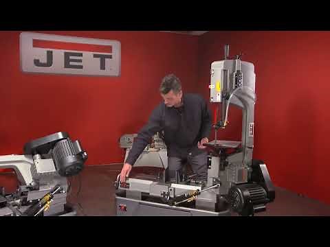 JET Horizontal/Vertical Deluxe Metal Cutting Band Saw 7in. x 12in. 3/4 HP 115/230V Model# HVBS-712D