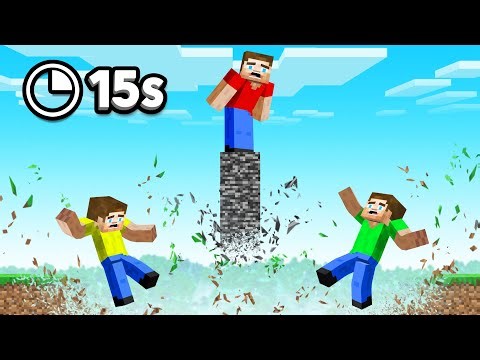 Minecraft but a Layer Disappears Every 15 Seconds