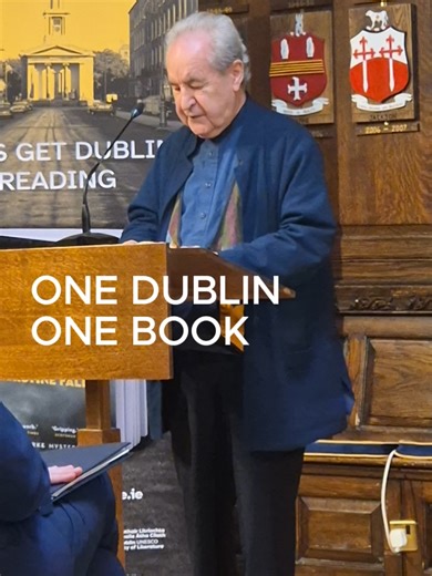 Christine Falls, by John Banville, is the One Dublin, One Book selection for 2026. He read from the first chapter yesterday in the Mansion House