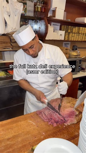 Shawn Zamir on Instagram: "the full katz deli experience! (asmr edition) 🔊 #asmr #katzdeli #pastrami #nyc #katz"