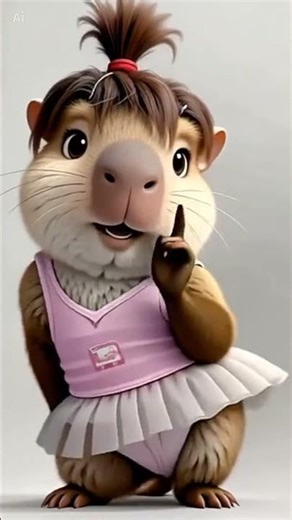 Cute Capibara dance