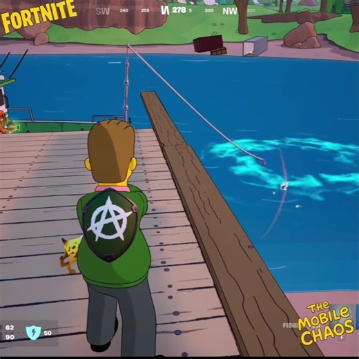 Let Flanders fish #fortnite #simpsons #gaming #gamer #gameplay #mobilechaos #trending #viral #omg