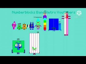 Numberblocks Band Retro YouTubers