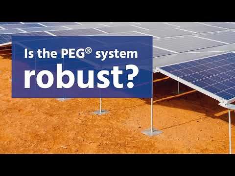 How robust is the PEG solar racking system?