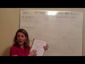 Algebra 2 lesson 7 A Beka