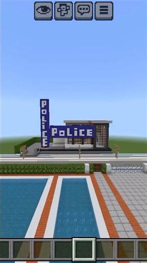 Police station in Minecraft tutorial 👮‍♀️ #minecraft